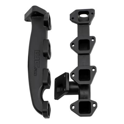 2017-2025 Duramax Billet Exhaust Manifold w/ 2" Up-Pipe (WCF100226)-Exhaust Manifold-Wehrli Custom Fabrication-Dirty Diesel Customs