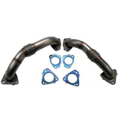 2017-2025 Duramax Billet Exhaust Manifold w/ 2" Up-Pipe (WCF100226)-Exhaust Manifold-Wehrli Custom Fabrication-Dirty Diesel Customs