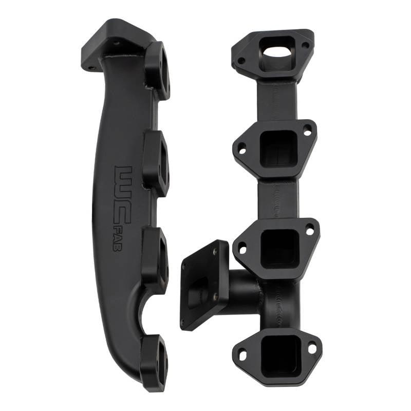 2017-2025 Duramax Billet Exhaust Manifolds (WCF100373)-Exhaust Manifold-Wehrli Custom Fabrication-Dirty Diesel Customs