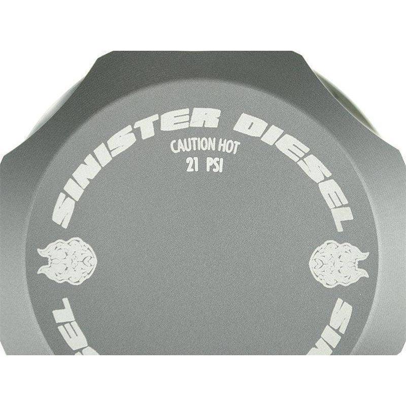 2017+ Powerstroke Degas Bottle Cap (SD-DC-6.7P-17)-Degas Bottle Cap-Sinister-Dirty Diesel Customs