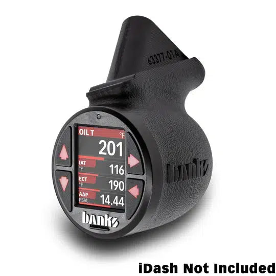 2018-2023 Jeep iDash Stealth Pod Mount (Lower Grab Handle) (63377)-Gauge Pod-Banks Power-Dirty Diesel Customs