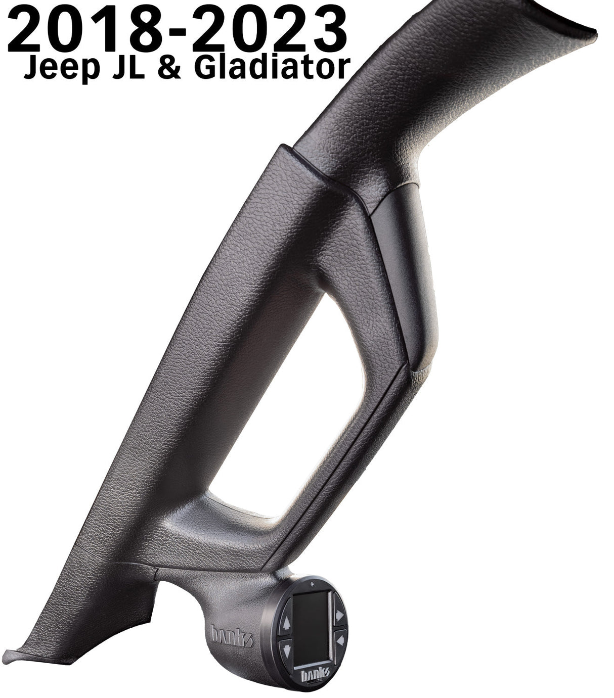 2018-2023 Jeep iDash Stealth Pod Mount (Lower Grab Handle) (63377)-Gauge Pod-Banks Power-Dirty Diesel Customs