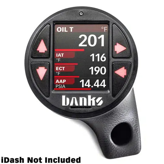2018-2023 Jeep iDash Stealth Pod Mount (Uppler Grab Handle) (63371)-Gauge Pod-Banks Power-Dirty Diesel Customs