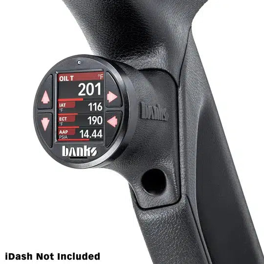 2018-2023 Jeep iDash Stealth Pod Mount (Uppler Grab Handle) (63371)-Gauge Pod-Banks Power-Dirty Diesel Customs