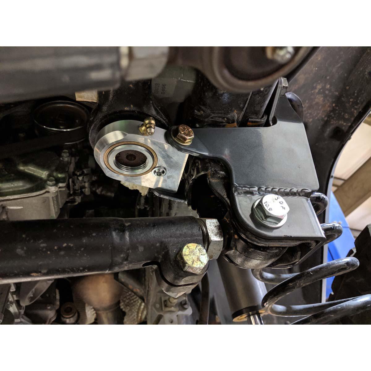 2018 Jeep Front Track Bar w/ Sector Shaft Brace (8869-01)-Track Bar Bracket-Synergy MFG-Dirty Diesel Customs