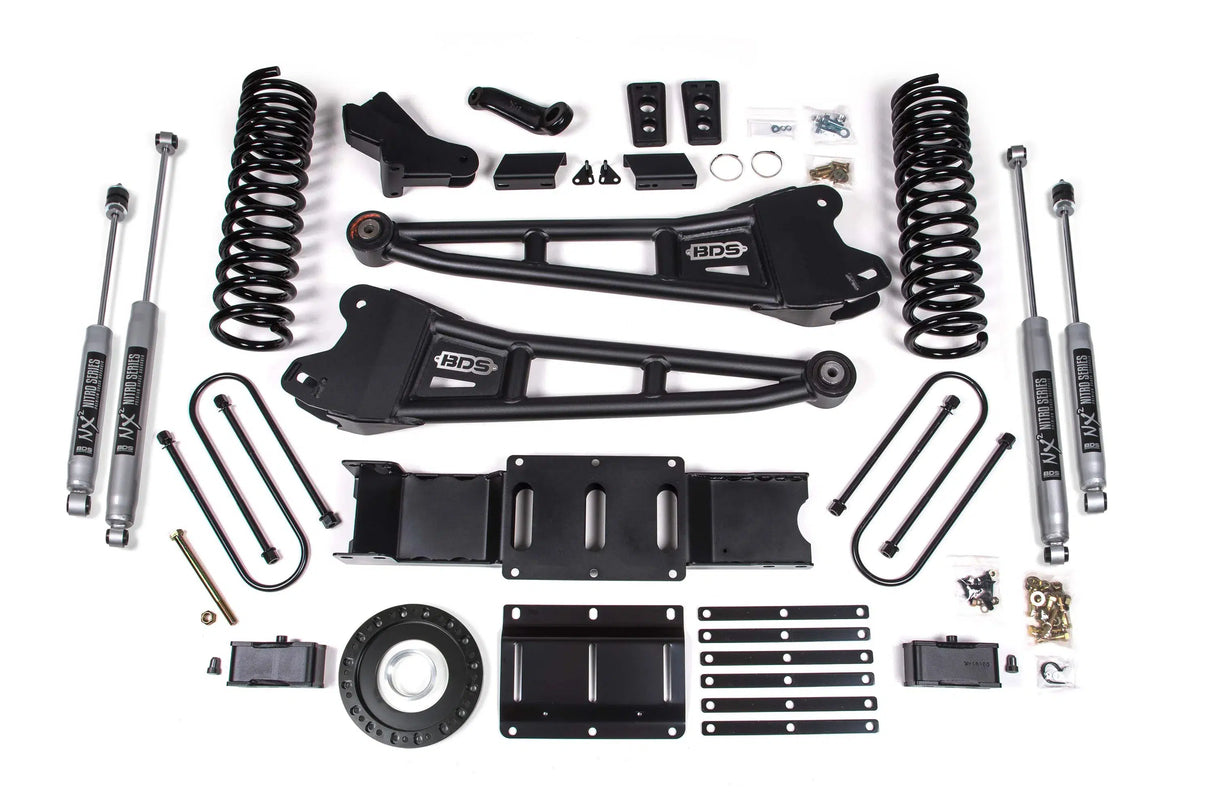 2019-2021 Cummins 3500 4" Radius Arm Lift Kit (BDS1656H)-Lift Kit-BDS-Dirty Diesel Customs