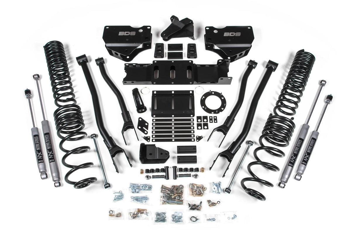 2019-2024 Cummins 2500 4WD 6" 4-Link Lift Kit (BDS1688H)-Lift Kit-BDS-Dirty Diesel Customs