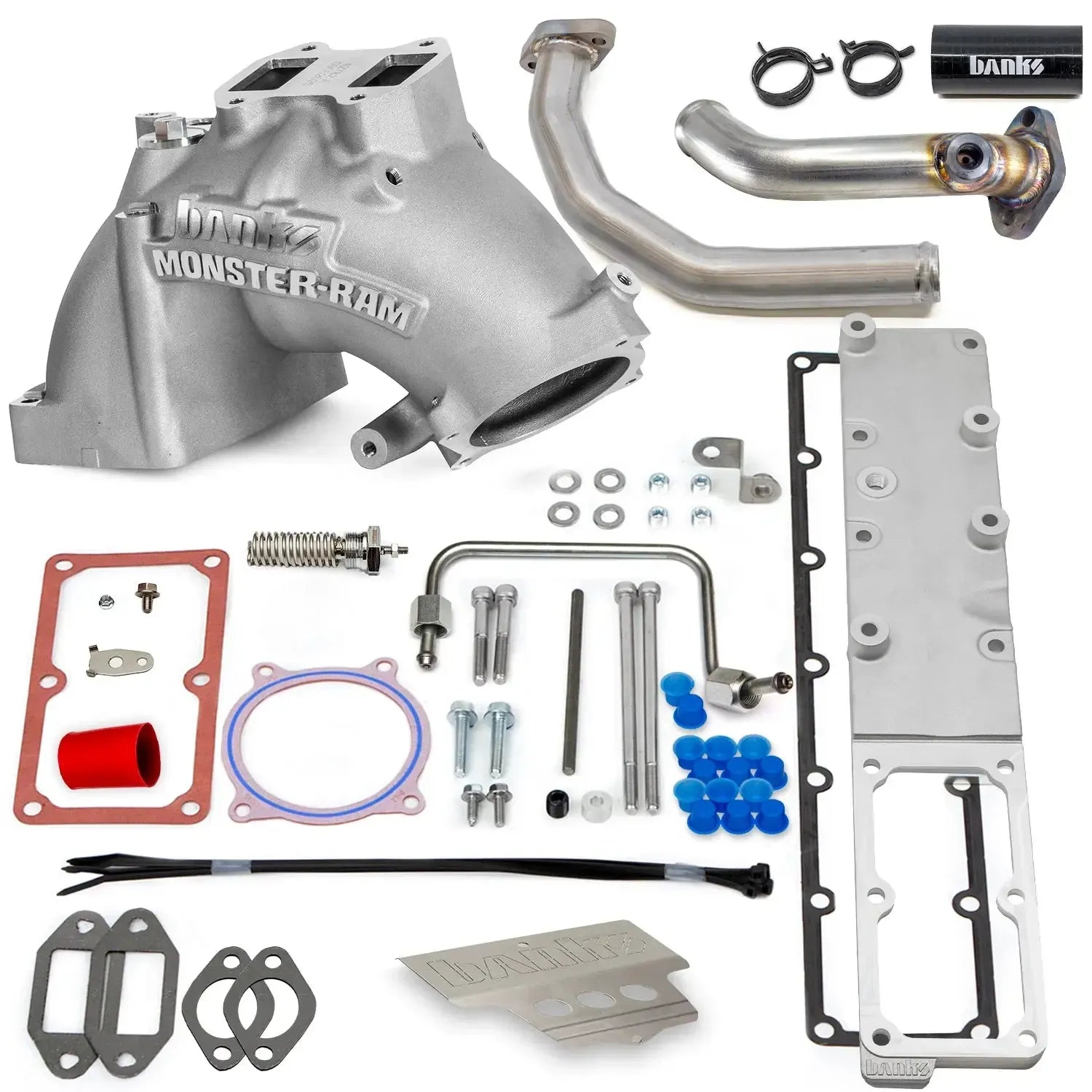 2019-2024 Cummins C&C Monster Ram Intake (42805)-Intake Elbows-Banks Power-Dirty Diesel Customs