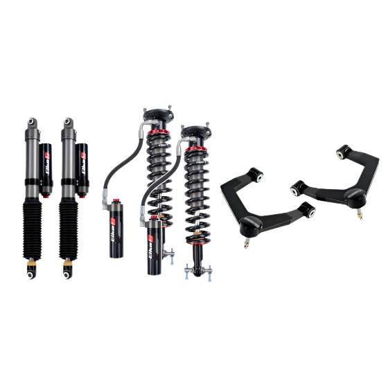 2019-2025 GM 1500 1" Elite Leveling Kit W/ Elka 2.5 Front Coilover & Rear Piggyback Reservoir Shocks (210-P1139)-Leveling Kit-Cognito Motorsports-Dirty Diesel Customs