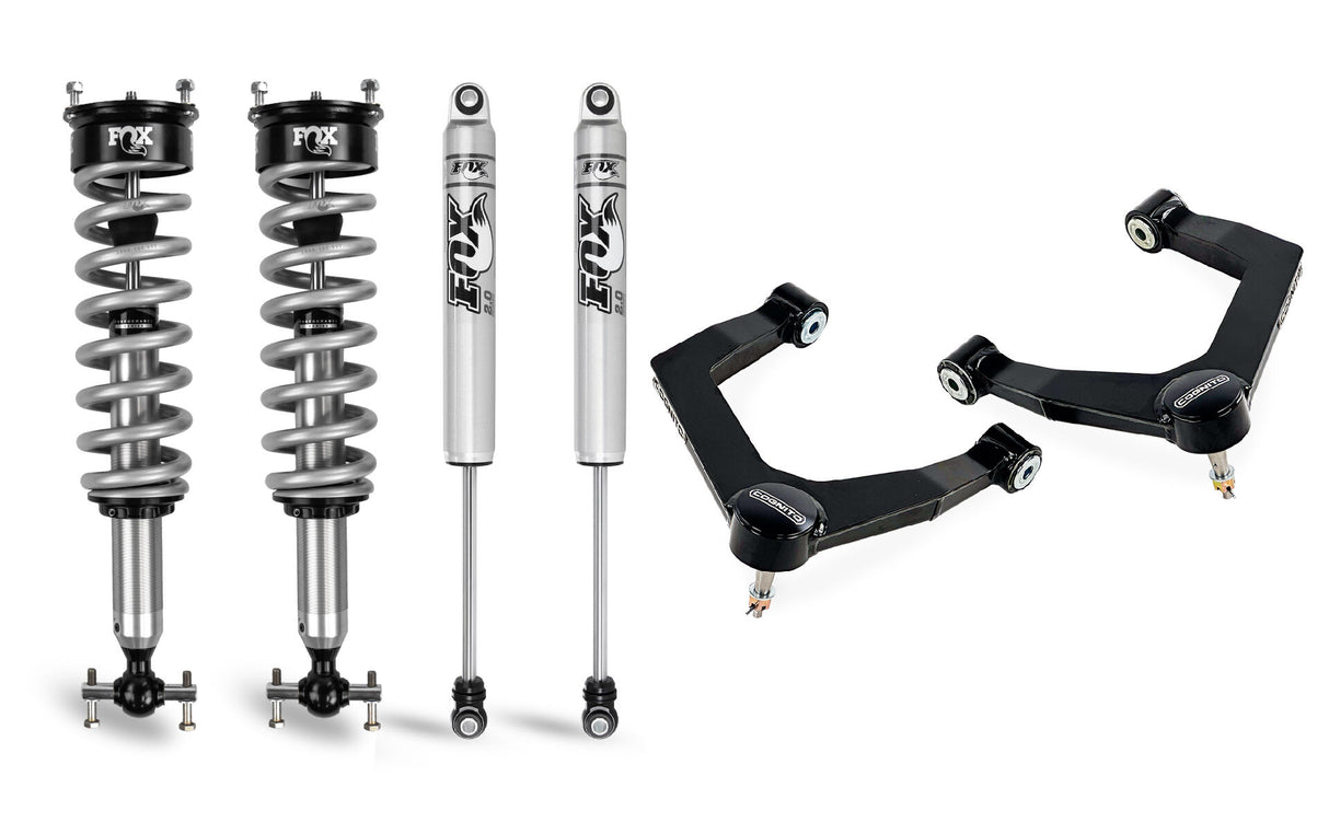 2019-2025 GM 1500 1" Performance Ball Joint Leveling Kit W/ Fox 2.0 Coilover Front Shocks (210-P0885)-Leveling Kit-Cognito Motorsports-Dirty Diesel Customs