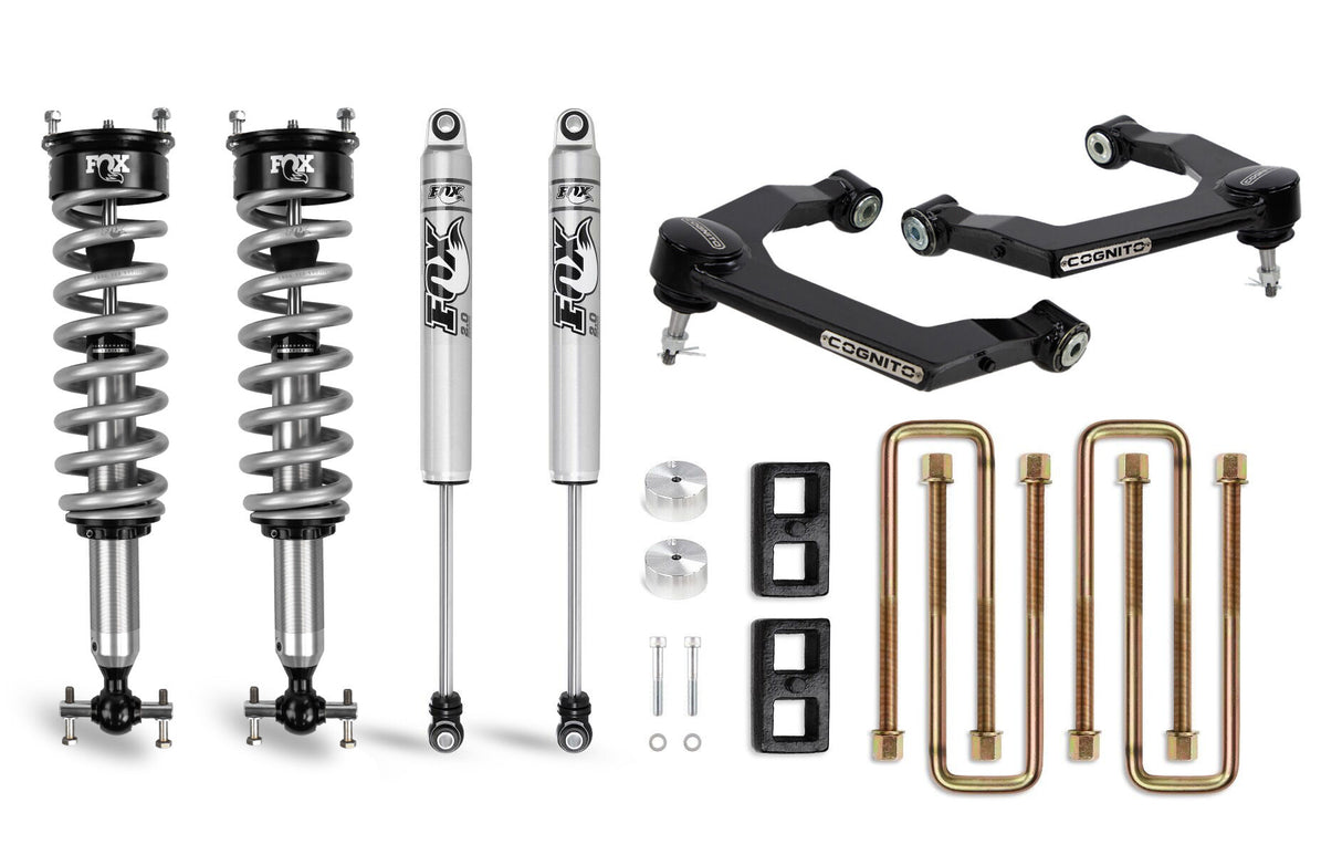2019-2025 GM 1500 3" Performance Ball Joint Leveling Lift Kit W/ Fox 2.0 Coilover Shocks (210-P0879)-Lift Kit-Cognito Motorsports-Dirty Diesel Customs
