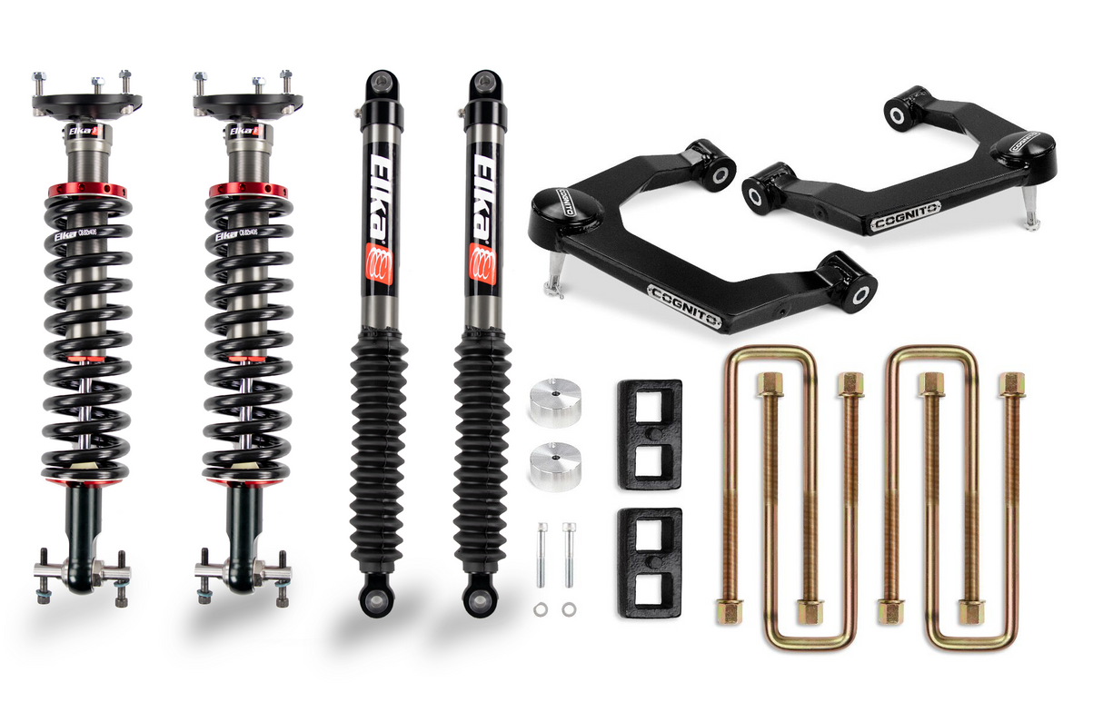 2019-2025 GM 1500 3" Performance Leveling Lift Kit W/ Elka 2.0 IFP Shocks (210-P1137)-Lift Kit-Cognito Motorsports-Dirty Diesel Customs