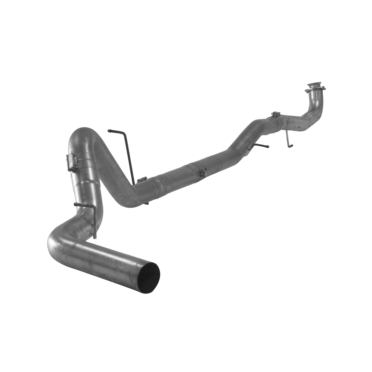 2019+ Cummins 4" Flex-Pipe Back Exhaust System No Muffler SS (412029)-Downpipe Back Exhaust System-Mel's Manufacturing-Dirty Diesel Customs