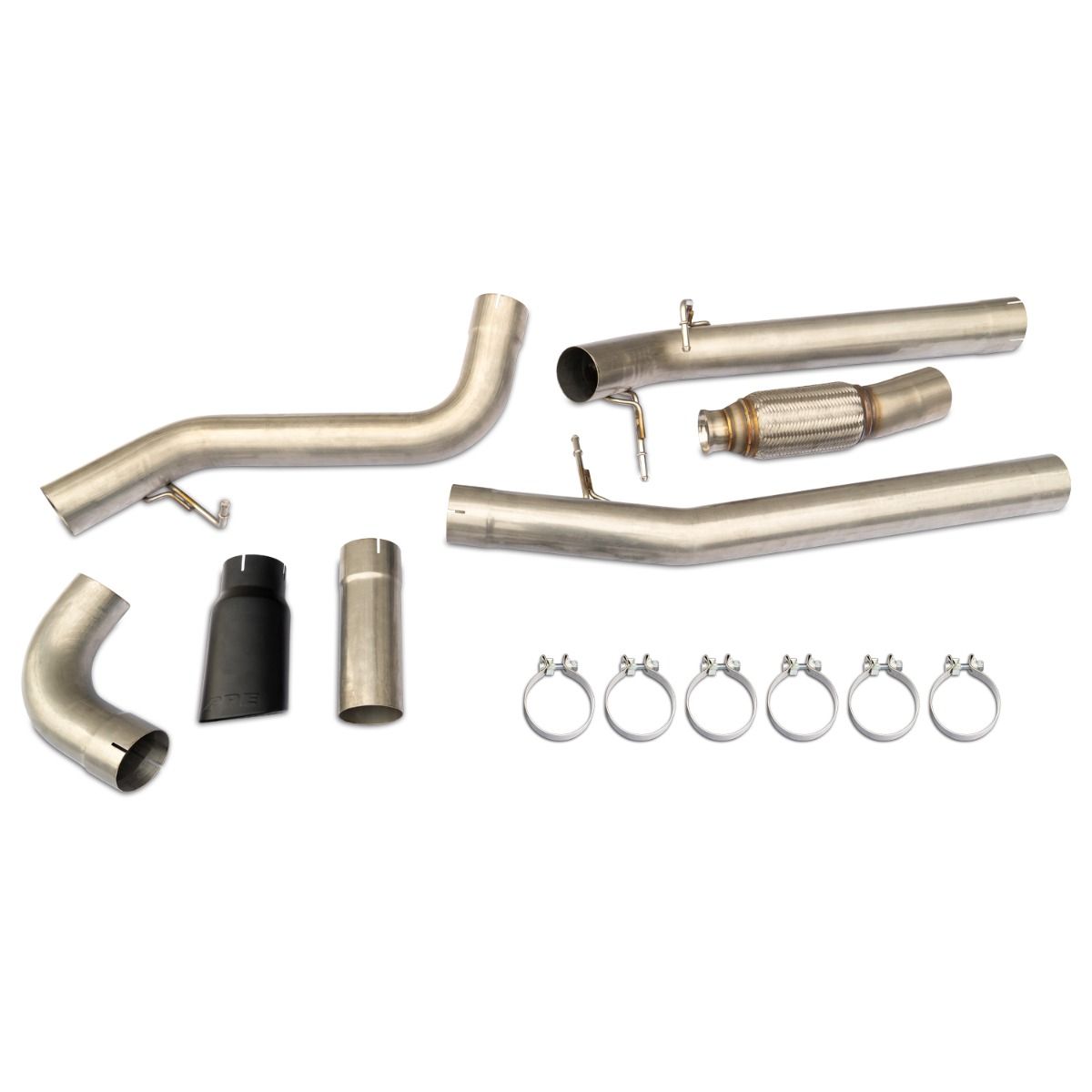 2020-2022 3.0L Duramax 4" SS Cat-Back Exhaust w/ Muffler (1170500xx)-Cat Back Exhaust System-PPE-Dirty Diesel Customs