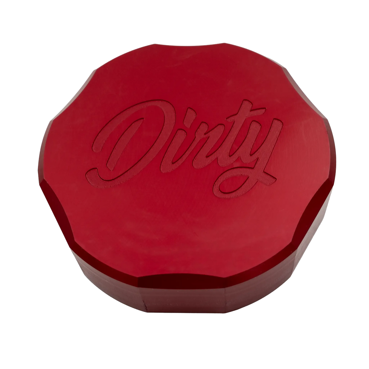 2020-2022 Duramax Large Coolant Reservoir Dress Up Cap (DUR-ENG-0401)-Engine Caps-Dirty Diesel Customs-DUR-ENG-0401-RED-Dirty Diesel Customs