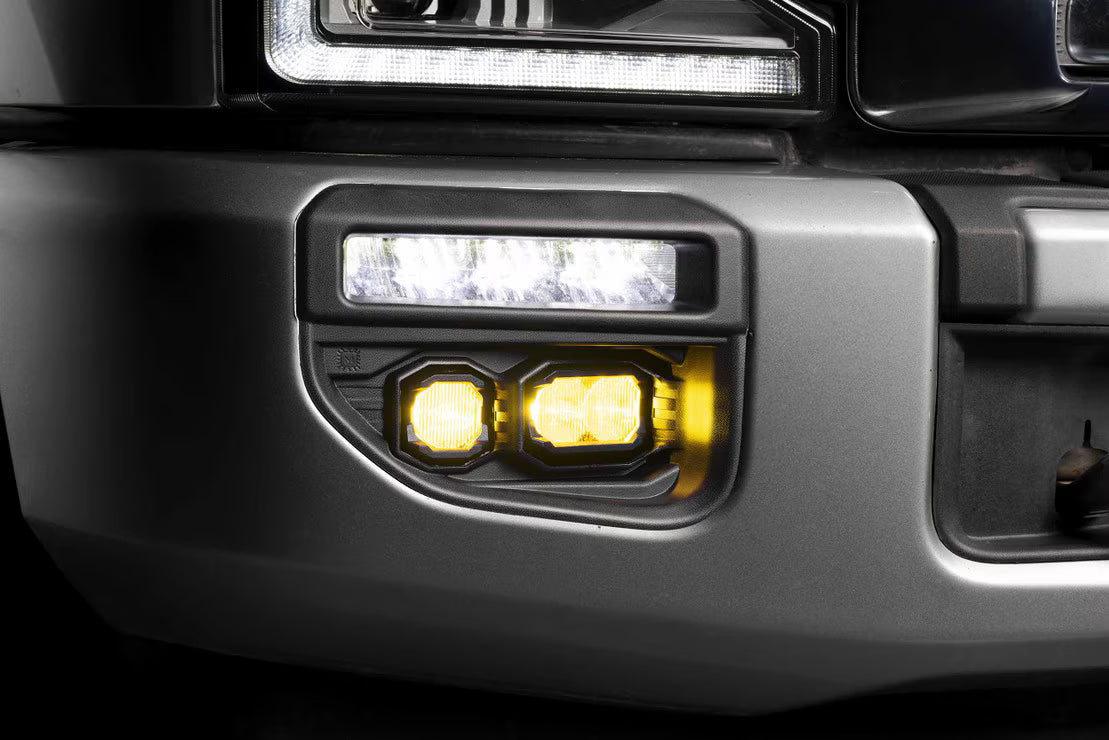 2020-2022 Powerstroke Banger LED Fog Lights Brackets/Hardware (BAF256)-Fog Lights-Morimoto-Dirty Diesel Customs
