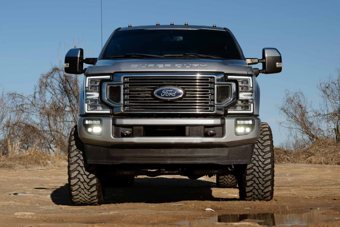 2020-2022 Powerstroke Banger LED Fog Lights Brackets/Hardware (BAF256)-Fog Lights-Morimoto-Dirty Diesel Customs