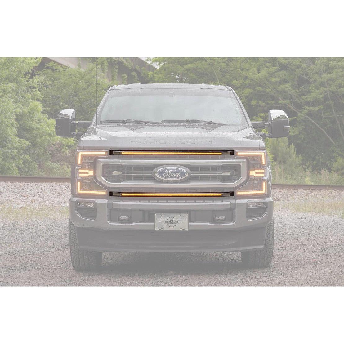 2020-2022 Powerstroke Platinum XBG LED Grille Inserts (XBG25)-LED Grille-Morimoto-Dirty Diesel Customs