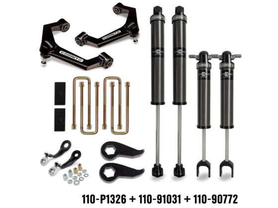 2020-2025 Duramax 3" Performance Leveling Kit W/ 2.0 Shocks (110-P1326)-Leveling Kit-Cognito Motorsports-Dirty Diesel Customs