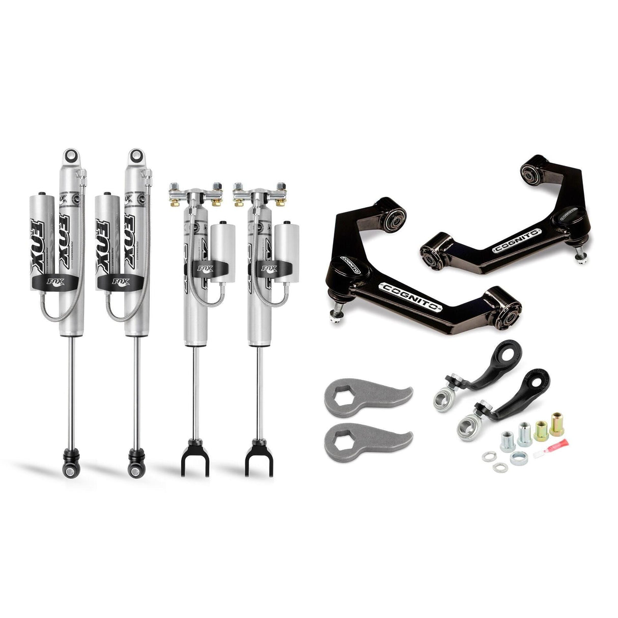 2020-2025 Duramax 3" Premier Leveling Kit W/ Fox 2.0 Performance Series Remote Reservoir Shocks Front (110-P0929)-Leveling Kit-Cognito Motorsports-Dirty Diesel Customs