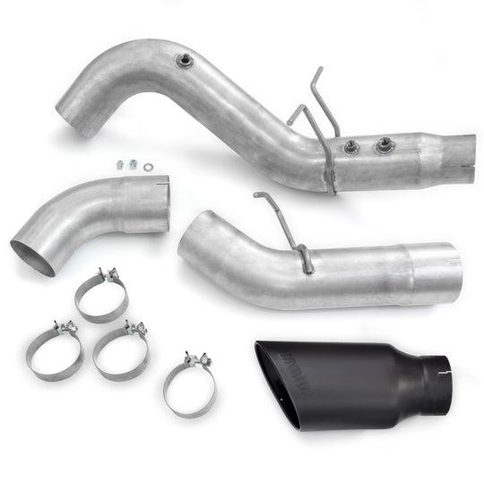 2020-2025 Duramax 5" DRW Monster Exhaust Cerakote Black Tip - No Muffler (49809-B)-Filter Back Exhaust System-Banks Power-Dirty Diesel Customs