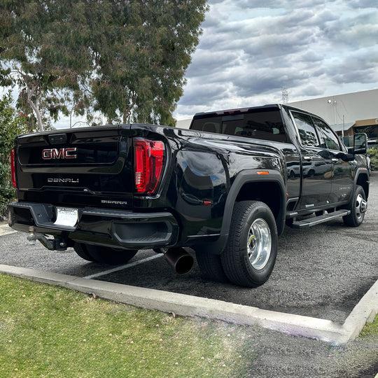 2020-2025 Duramax 5" DRW Monster Exhaust Cerakote Black Tip - No Muffler (49809-B)-Filter Back Exhaust System-Banks Power-Dirty Diesel Customs