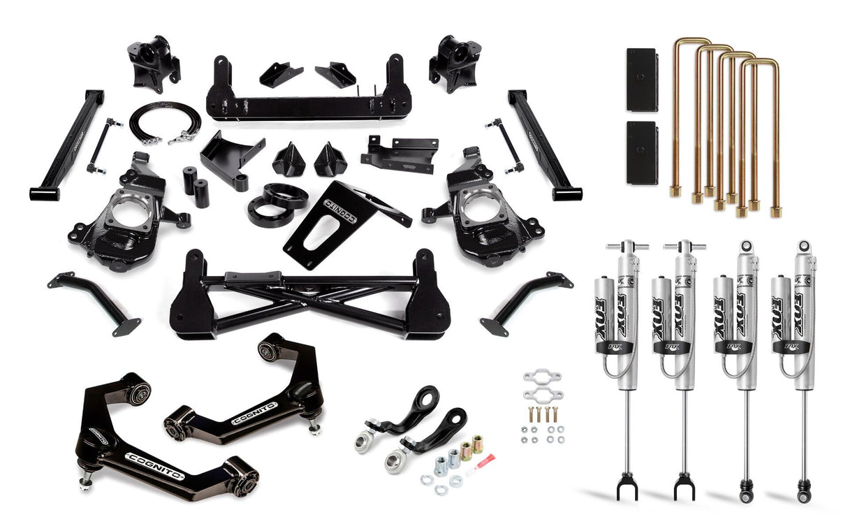 2020-2025 Duramax 7" Front & Rear Lift Kit W/ Fox 2.0 Performance Series Shocks (110-P1033)-Lift Kit-Cognito Motorsports-Dirty Diesel Customs