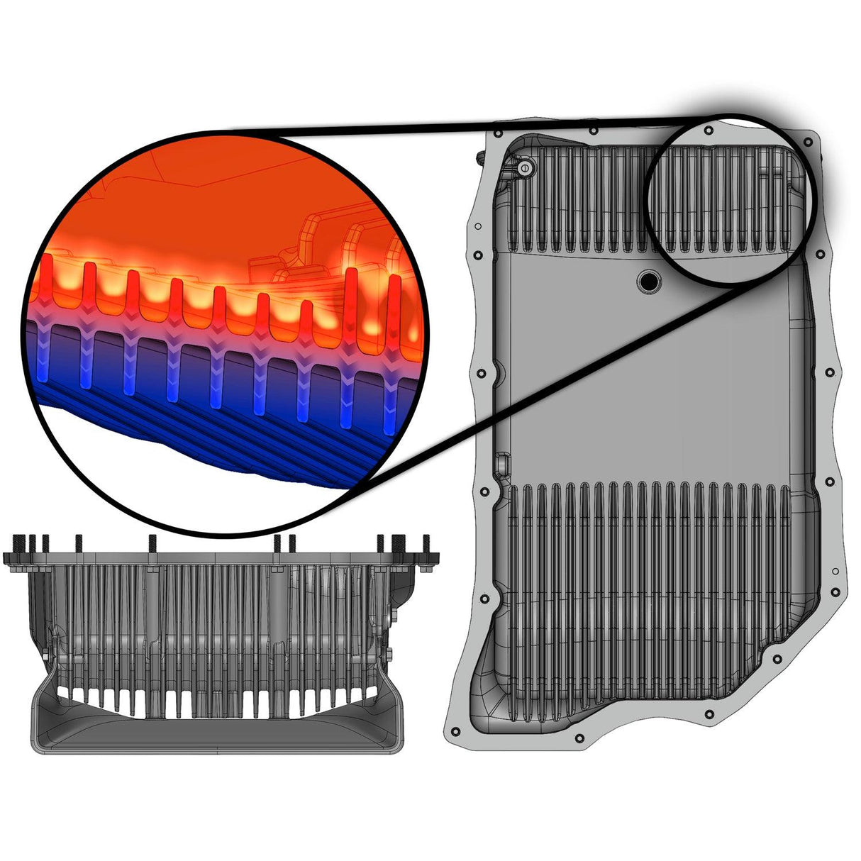 2020-2025 Duramax Ram-Air Transmission Pan (35148-B)-Transmission Pan-Banks Power-Dirty Diesel Customs