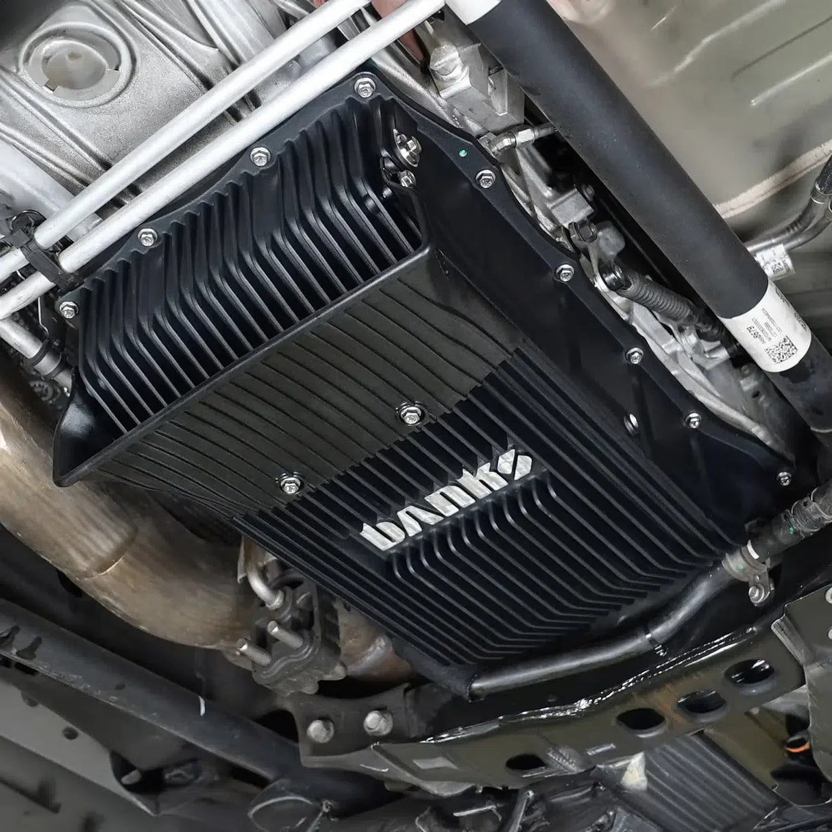 2020-2025 Duramax Ram-Air Transmission Pan (35148-B)-Transmission Pan-Banks Power-Dirty Diesel Customs