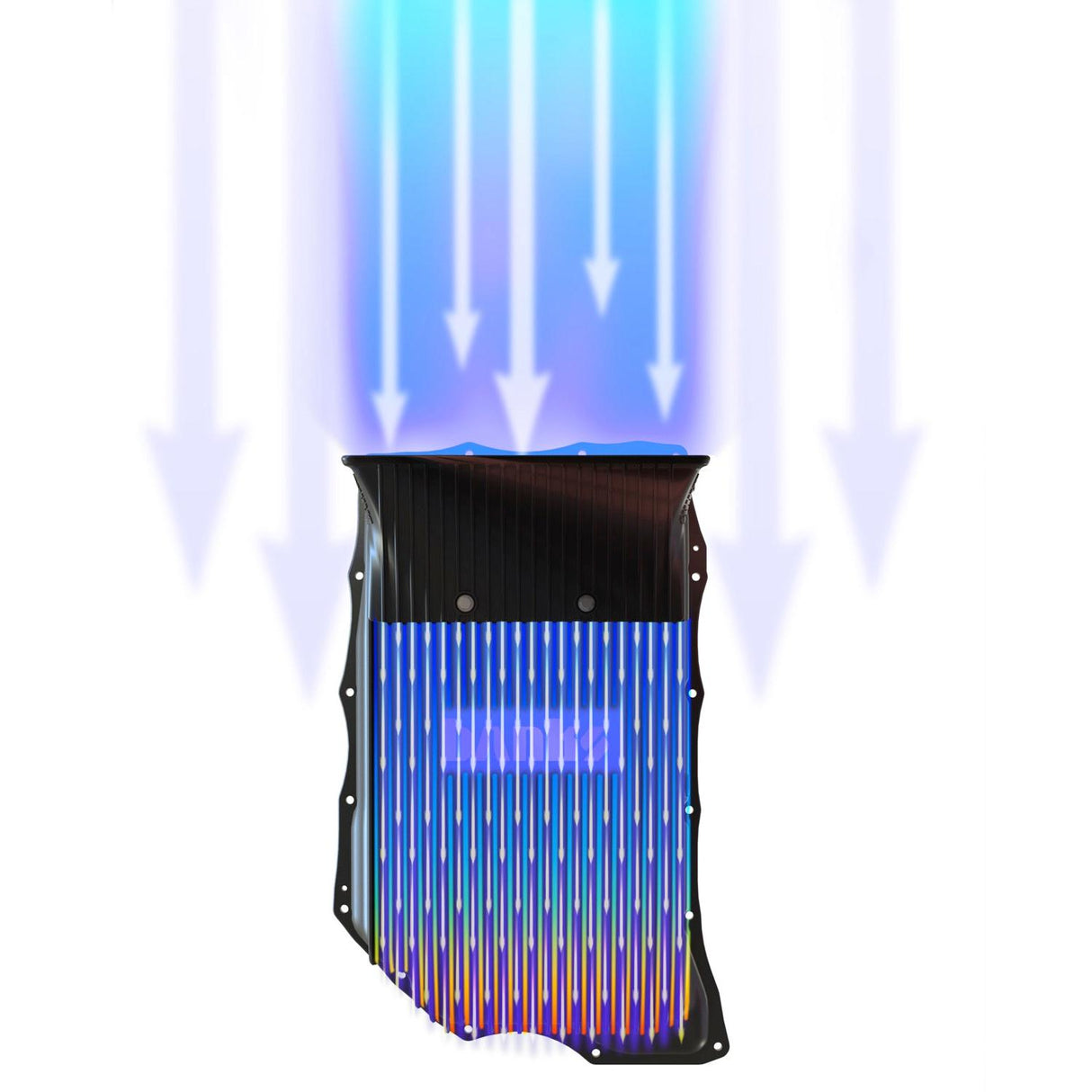 2020-2025 Duramax Ram-Air Transmission Pan (35148-B)-Transmission Pan-Banks Power-Dirty Diesel Customs