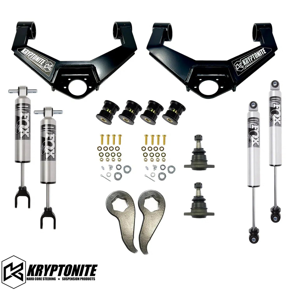 2020-2025 Duramax Stage 4 Leveling Kit w/ Fox Shocks (KR20STAGE4FOX)-Leveling Kit-KRYPTONITE-Dirty Diesel Customs