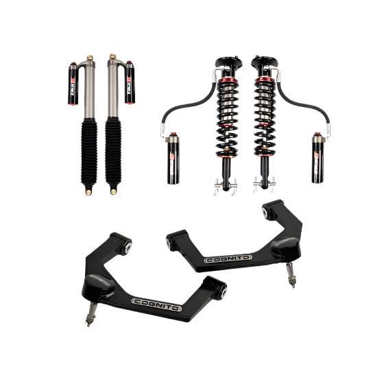 2021-2025 F-150 2.5" Elite Leveling Kit W/ Elka Reservoir Shocks Front (220-P1141)-Leveling Kit-Cognito Motorsports-Dirty Diesel Customs