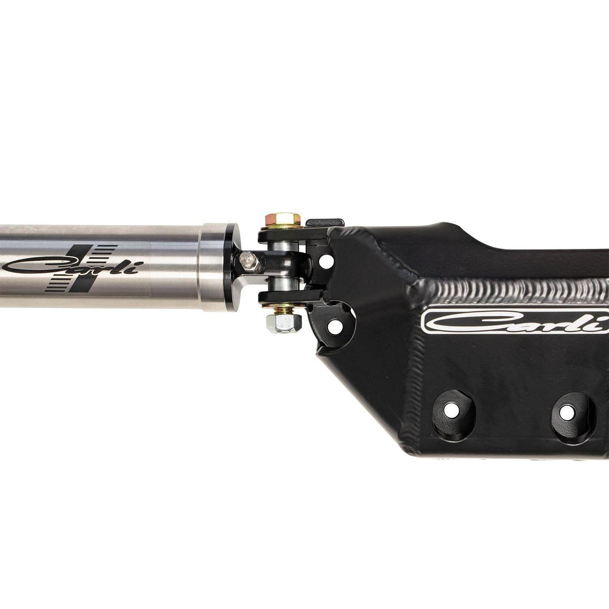 2023-2024 Powerstroke Low Mount Steering Stabilizer Kit w/ Differential Guard (CS-FLMSS-23)-Steering Stabilizer-Carli Suspension-Dirty Diesel Customs