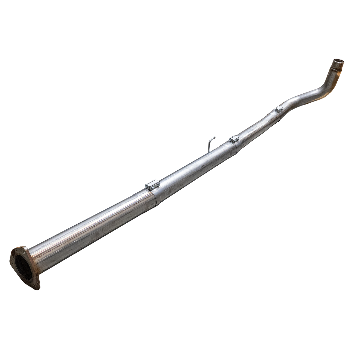 2023-2024 Powerstroke 4" SS Turbo Back Race Pipe - No Muffler - Delete Pipe - Dirty Diesel Customs