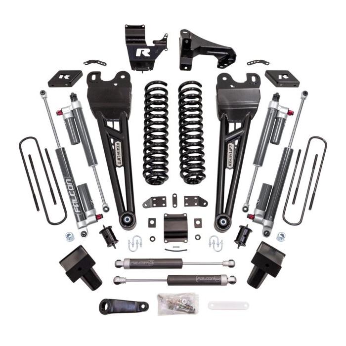 2023-2025 Powerstroke 6" Coil Spring Suspension System W/ Falcon Max 3.3 Shocks & Radius Arms (43-23660)-Lift Kit-ReadyLift-Dirty Diesel Customs