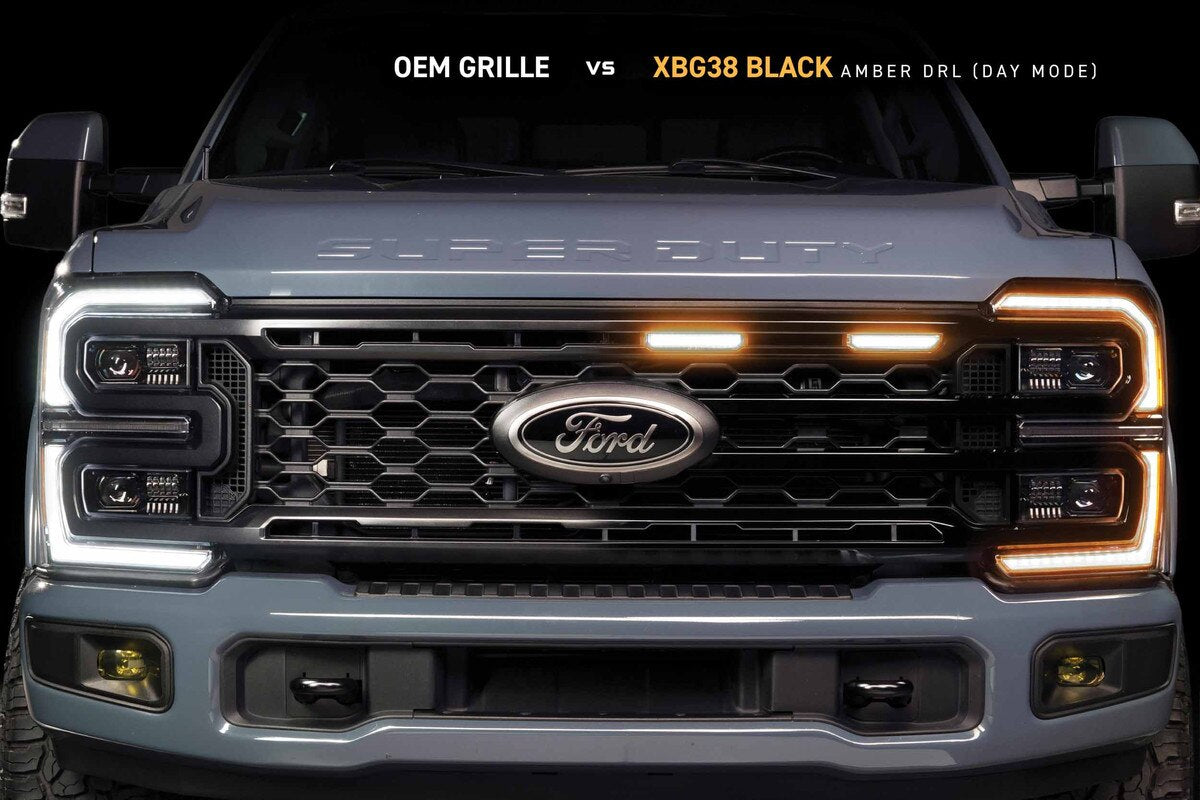 2023+ Powerstroke XBG LED DRL Black Grille (XBG38)