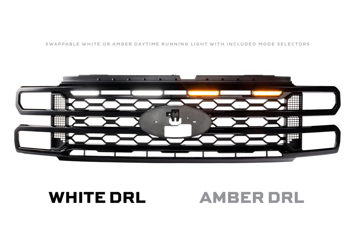 2023+ Powerstroke XBG LED DRL Black Grille (XBG38)