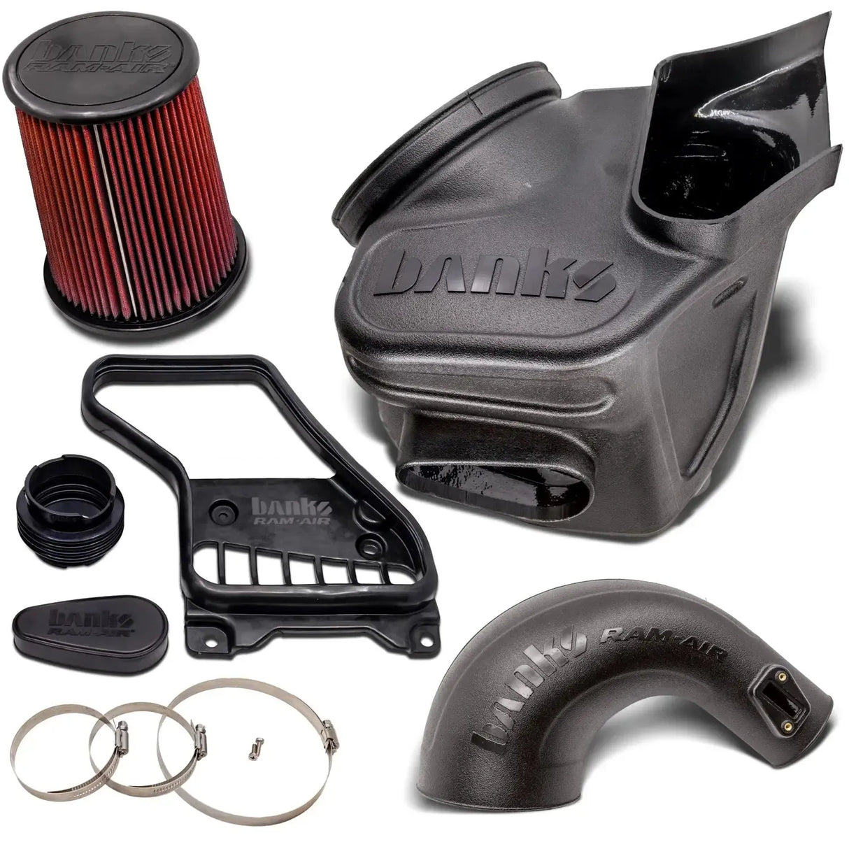 2024-2025 Tacoma Cold Air Intake w/ Side Fender Inlet Oiled Filter (42291)-Intake Kit-Banks Power-Dirty Diesel Customs