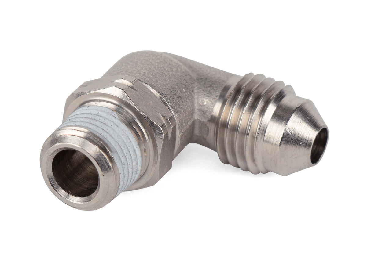 Universal Swivel Elbow Fitting 1/8" MNPT x 4AN Male (21815)