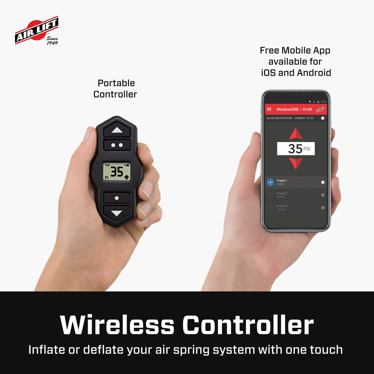Universal Air Lift WirelessOne 2nd Generation Air Spring Controller (25980)