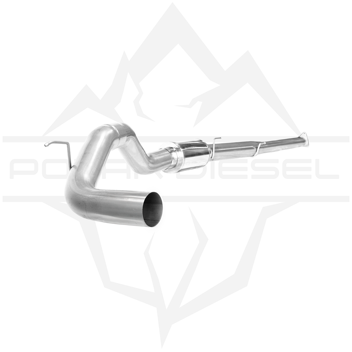2016-2019 Nissan Titan XD 5.0L Cummins 5" SS Downpipe Back Exhaust - w/ Muffler (PD-1-42831151)