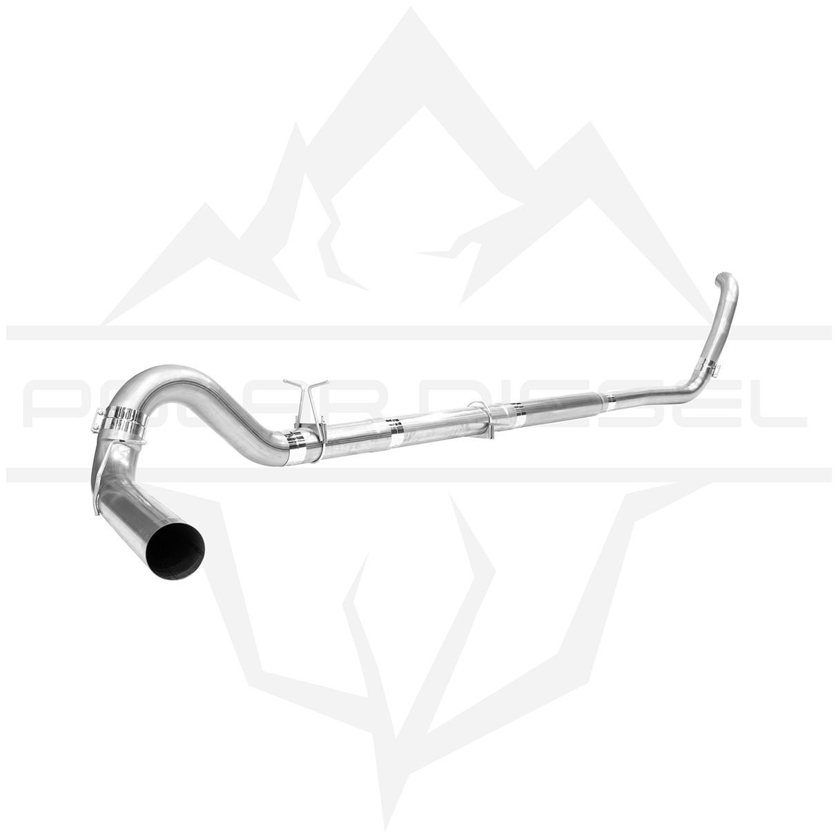 2003-2007 Ford Powerstroke 6.0L 5" SS Turbo Back Exhaust - No Muffler (PD-1-11519152)