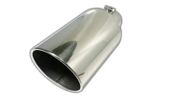 3" to 4" Bolt-On Rolled Angle Cut Exhaust Tip (6815RAB)-Exhaust Tips-Mel's Manufacturing-Dirty Diesel Customs