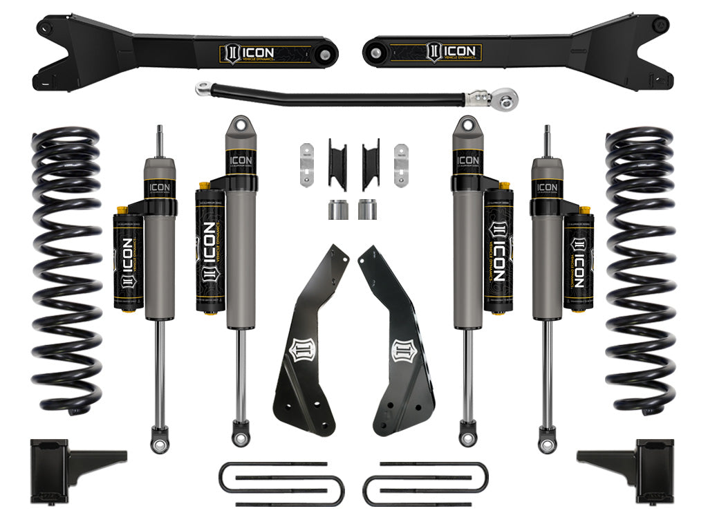 2011-2016 Powerstroke ICON Front and Rear Lift Kit (ICOK64563R)