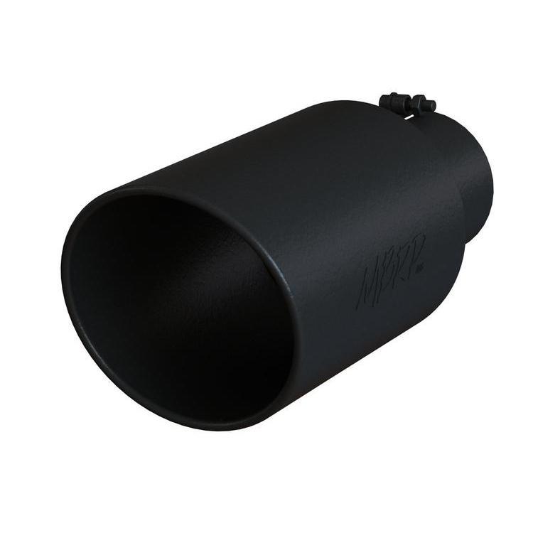 5" to 8" Exhaust Tip - Rolled End O.D. (T5129)-Exhaust Tips-MBRP-T5129BLK-Dirty Diesel Customs