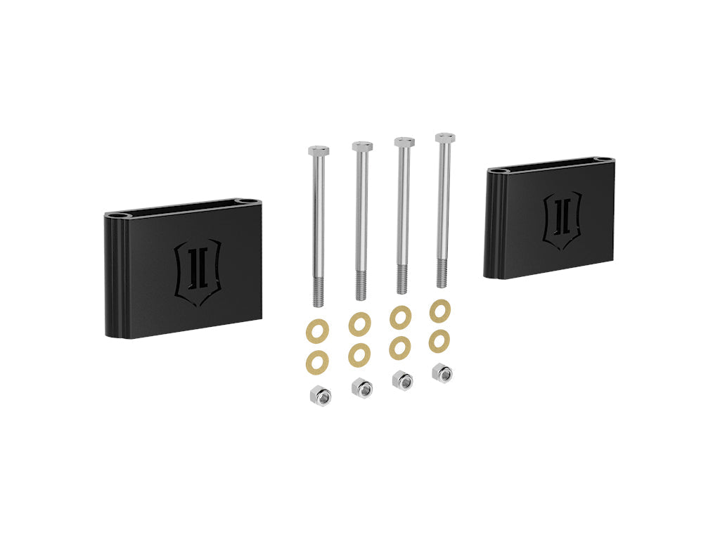 1999-2005 Powerstroke ICON Front Bump Stop Mounting Kit (ICO33300)