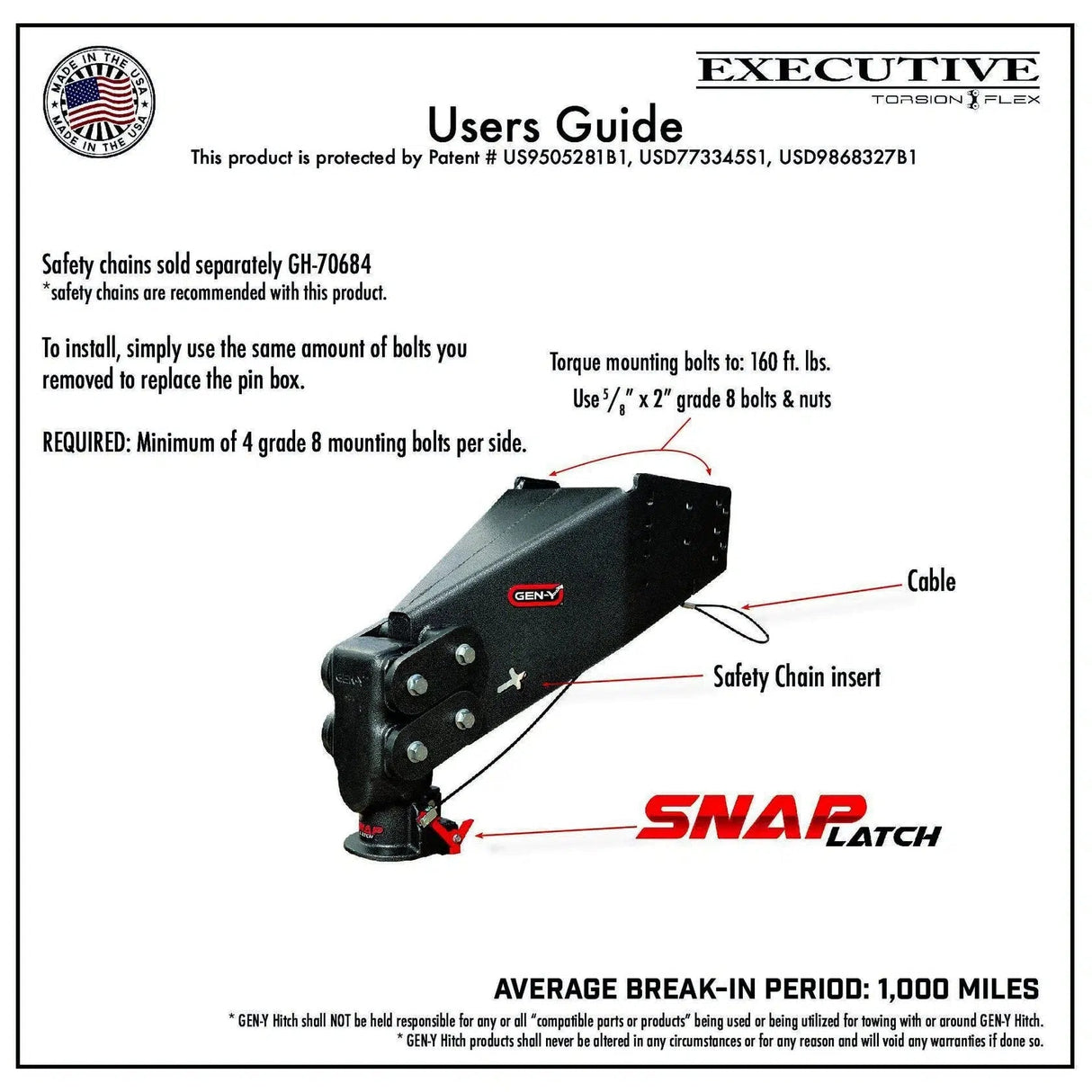 5th Wheel Pin Box Replacement w/ Gooseneck Snaplatch Coupler (GH-80XXAL)-Towing Accessories-Gen-Y Hitch-Dirty Diesel Customs