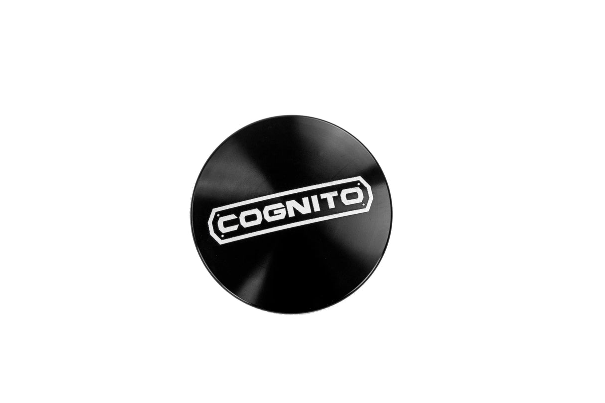 Cognito Motorsports 6446 black anodized billet aluminum replacement cap with o-ring for press-in style control arms