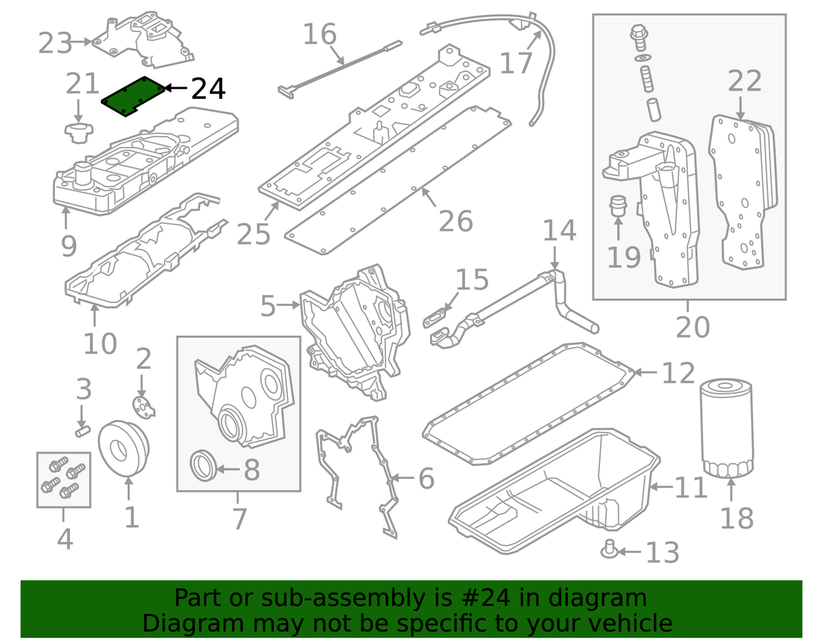 2019-2024 Cummins Intake Manifold Gasket (68444746AA) view 5