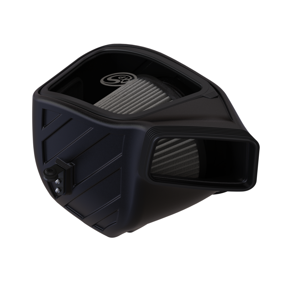 S&B 75-5224D Cold Air Intake iso view, Dry filter